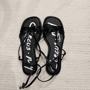 Sam Edelman Black Strappy Sandals